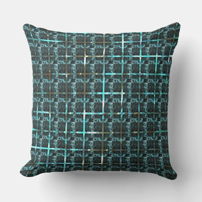 Verschiedene Schach, Quadrate oder Bild im Raster? Kissen (Vorderseite)