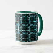 Verschiedene Schach, Quadrate oder Bild im Raster? Tasse (VorderseiteRechts)