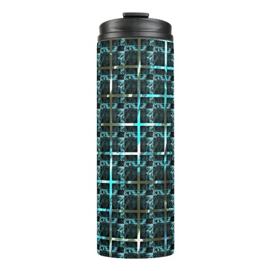 Verschiedene Schach, Quadrate oder Bild im Raster? Thermosbecher (Vorderseite)