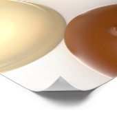 Verschiedene schokoladenbeschichtete Marshmallows Poster (Ecke)