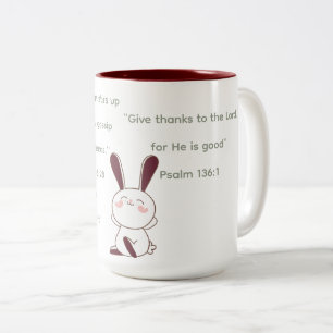 Verschiedene Schriften Zweifarbige Tasse