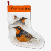 Verschiedene Schubladen im Schnee Großer Weihnachtsstrumpf (Vorderseite)