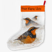 Verschiedene Schubladen im Schnee Großer Weihnachtsstrumpf (Rückseite)