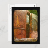 Verschiedene Sicht auf alten LKW in Iowa abandonie Postkarte (Vorne/Hinten)