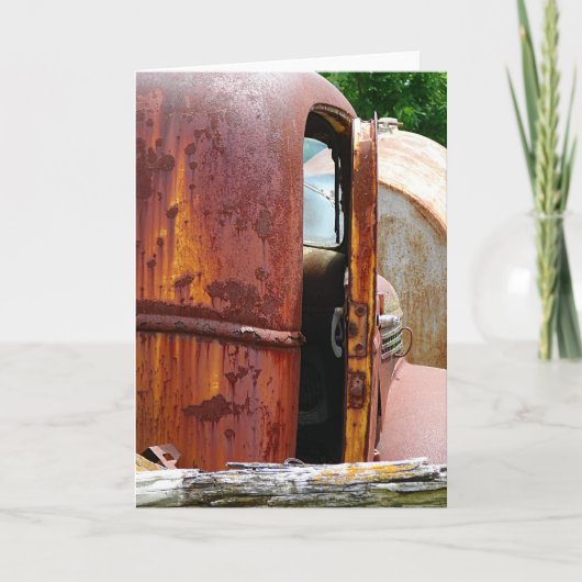 Verschiedene Sicht auf den alten LKW Karte (Vorderseite)