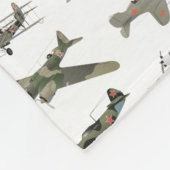 Verschiedene sowjetische WW2-Flugzeuge Fleecedecke (Ecke)