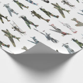 Verschiedene sowjetische WW2-Flugzeuge Geschenkpapier (Ecke)