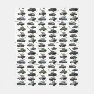 Verschiedene sowjetische WW2-Tanks Fleecedecke
