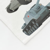 Verschiedene sowjetische WW2-Tanks Fleecedecke (Ecke)