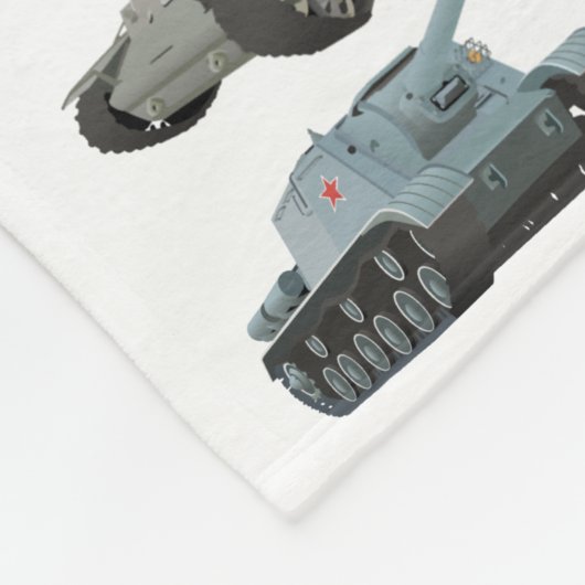 Verschiedene sowjetische WW2-Tanks Fleecedecke (Ecke)