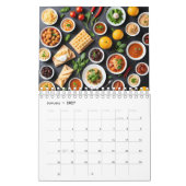 Verschiedene Speisen auf dem Tisch Kalender (Jan 2027)