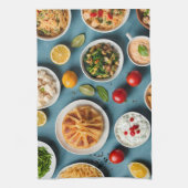 Verschiedene Speisen Geschirrtuch (Vertikal)