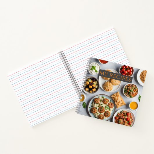 Verschiedene Speisen Notizblock (Innenseite)
