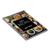 Verschiedene Speisen Notizblock (Rechte Seite)