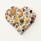 Verschiedene Speisen Notizblock (Rückseite)