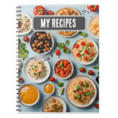 Verschiedene Speisen Notizblock (Vorderseite)