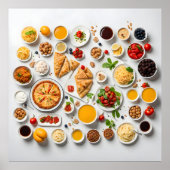 Verschiedene Speisen Poster (Vorne)