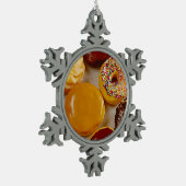 Verschiedene Spenden Schneeflocken Zinn-Ornament (Links)