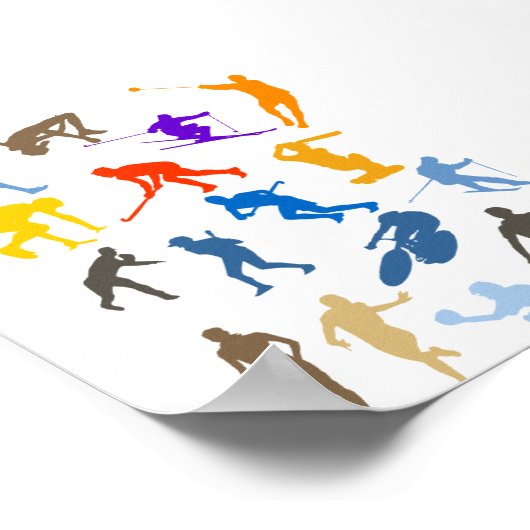 Verschiedene Sportarten Poster (Ecke)