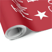 Verschiedene Sprachen von frohen Weihnachten Geschenkpapier (Rolleneckpunkt)