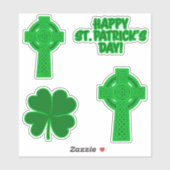 Verschiedene St. Patrick's Day Custom-Cut Vinyl St Aufkleber (Blatt)