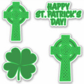 Verschiedene St. Patrick's Day Custom-Cut Vinyl St Aufkleber (Vorderseite)