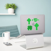 Verschiedene St. Patrick's Day Custom-Cut Vinyl St Aufkleber (Laptop auf Schreibtisch)