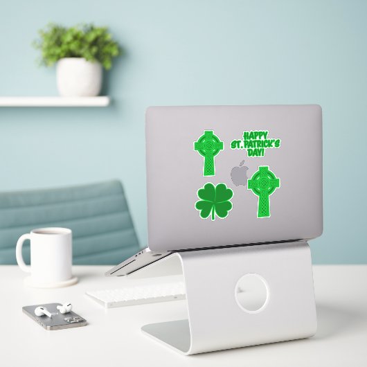 Verschiedene St. Patrick's Day Custom-Cut Vinyl St Aufkleber (Laptop auf Schreibtisch)