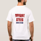 VERSCHIEDENE STILEN T-Shirt (Rückseite)