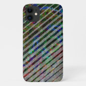 Verschiedene Streifen und gekratzte Quadrate von L Case-Mate iPhone Hülle (Rückseite)