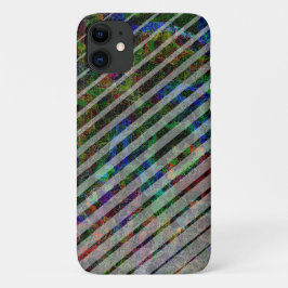 Verschiedene Streifen und gekratzte Quadrate von L Case-Mate iPhone Hülle