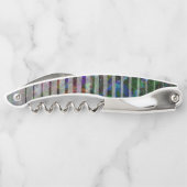 Verschiedene Streifen und gekratzte Quadrate von L Kellnermesser (Rückseite)