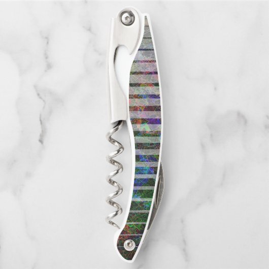 Verschiedene Streifen und gekratzte Quadrate von L Kellnermesser (Vorderseite)