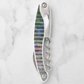 Verschiedene Streifen und gekratzte Quadrate von L Kellnermesser (Rückseite)