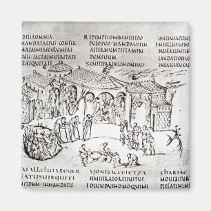 Verschiedene Szenen, die einen Psalm Magnet