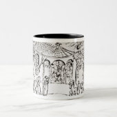 Verschiedene Szenen, die einen Psalm Zweifarbige Tasse (Mittel)