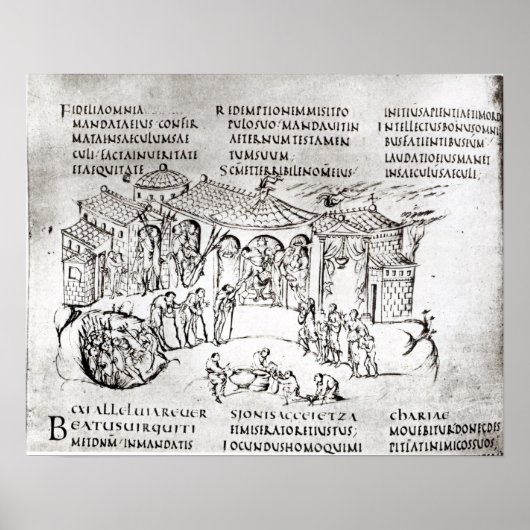 Verschiedene Szenen zeigen einen Psalm Poster (Vorne)