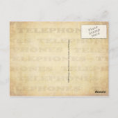 Verschiedene Telefone - Vintag und modern Postkarte (Rückseite)