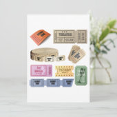 Verschiedene Tickets Einladung (Stehend Vorderseite)