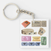 Verschiedene Tickets Schlüsselanhänger (Vorderseite)