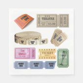 Verschiedene Tickets Serviette (Vorderseite)