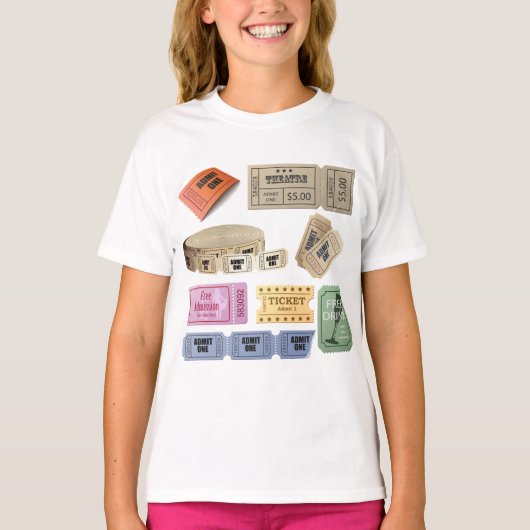 Verschiedene Tickets T-Shirt (Vorderseite)