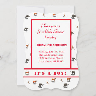 Verschiedene Tiere als Aufforderung Einladung