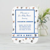 Verschiedene Tiere als Aufforderung Einladung (Stehend Vorderseite)