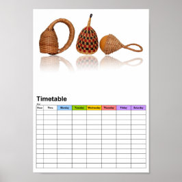 Verschiedene Titel / Zeitplan Poster