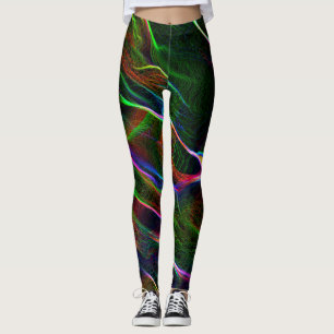 Verschiedene und seltsame Verwirrung von farbigen Leggings