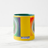 Verschiedene Universum-Tasse Zweifarbige Tasse (Mittel)