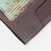 Verschiedene Vintage Audiokassetten Fleecedecke (Ecke)