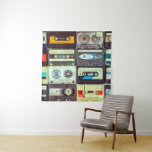 Verschiedene Vintage Audiokassetten Wandteppich (Beispiel)