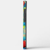 Verschiedene virtuelle Blume, bläuliche Blätter au Case-Mate iPhone Hülle (Rückseite / Links)